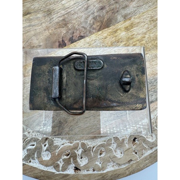 1776-1976 Bicentennial Belt Buckle Eagle USA Patriotic Brass by Adezy Denver - Picture 2 of 3